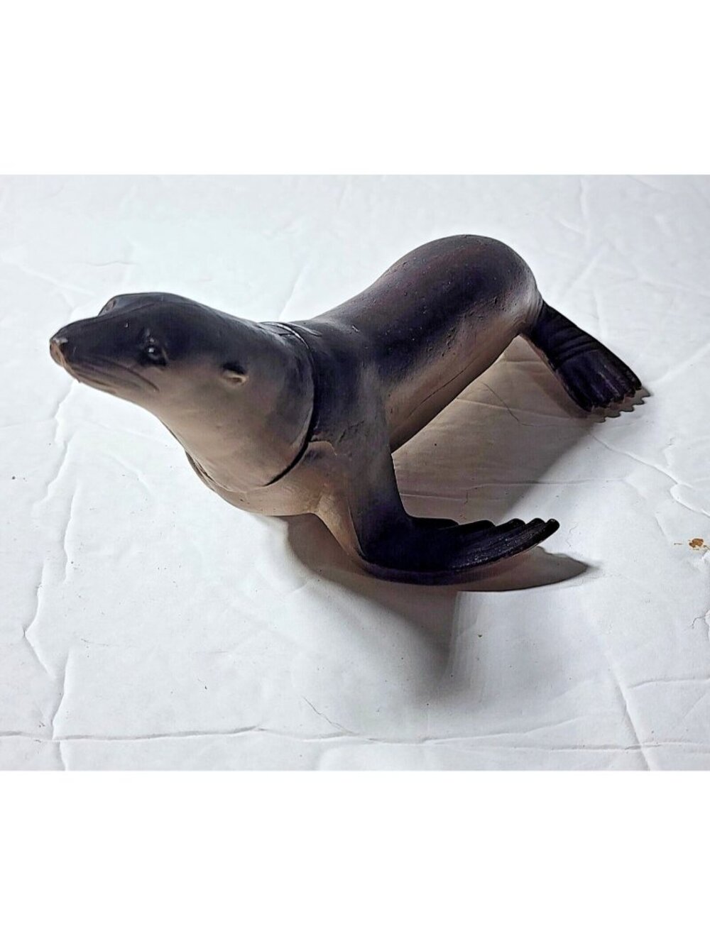 S.H. Brown Sea Lion Ocean Animal Vintage Plastic Figure 6"